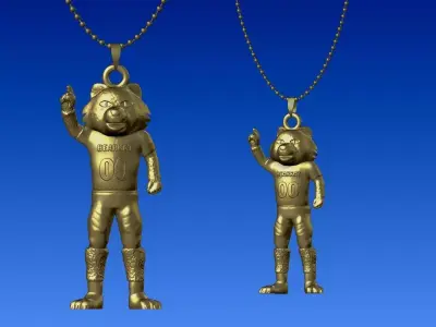 NCAA - Necklaces Sam Houston Bearkats - Hanging Figurine 3D print model