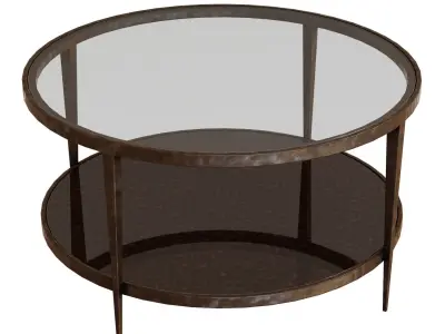 Crate and Barrel Clairemont Round Coffee Table 3D model