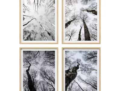 JUNIQE Forest winter 3D model