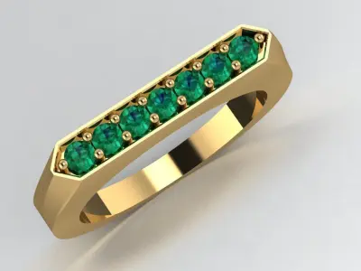 Mens wedding ring 3D print model