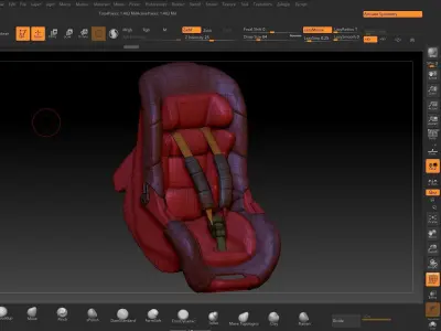 Baby Car Seat 3D model