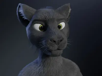 Niko Anthro Panther 3D model