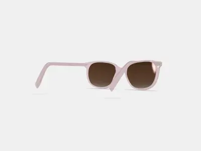 Laurel Sunglasses in Elderflower Crystal 3D model