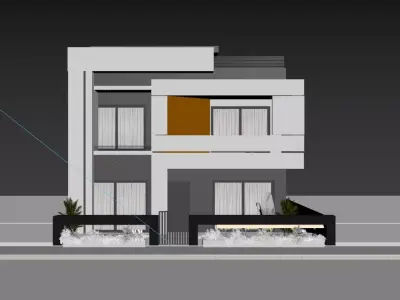 Modern House 3D model 8