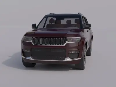Generic Luxury SUV 1 Low-poly 3D model