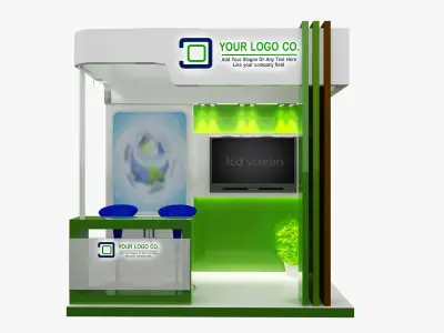 Booth Exhibition Stand a487b  3D model