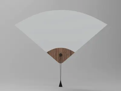 Winderly Mirror Low-poly 3D model