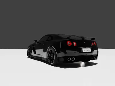 Nissan Gtr sport car 3D model