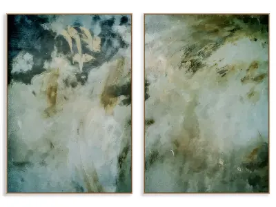 Abstract Painting Frame set 3D model 320