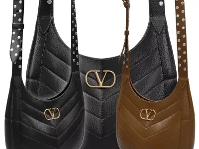 Valentino Garavani Hoboho Small Nappa Bag Low-poly 3D model