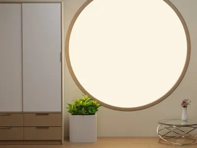 Bedroom isometric interior 3D model
