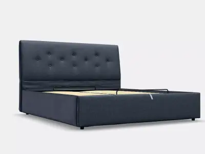 IDANAS Upholstered ottoman bed 2 Low-poly 3D model