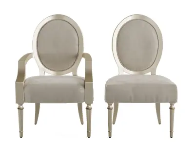 CARACOLE DINING TABLE AND CHAIRS 3D model