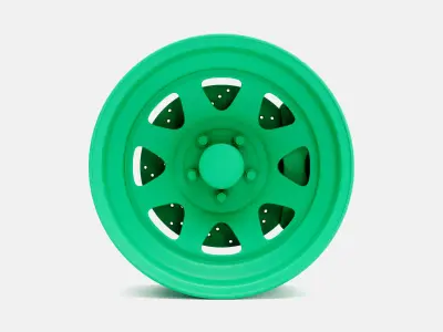 15x7 Cragar Nomad Wheel and Brake 3D print model