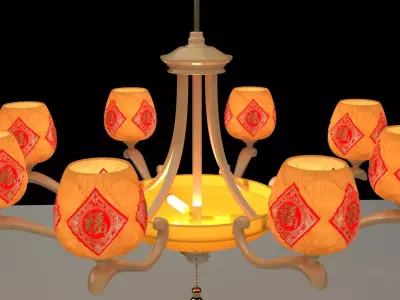 Chinese  lantern  3D model purchase