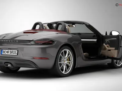 Porsche 718 Boxster 2017 3D model