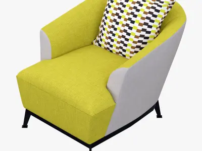 Roche Bobois Orlando Armchair 3D model