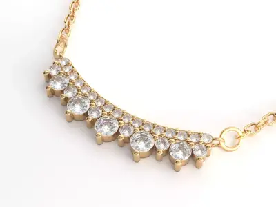 Diamond pendant 3D model for render 3Ds Max V-ray 3D model get