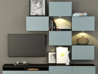 TV Wall Collection - Vol 01 - 11 Item 3D model