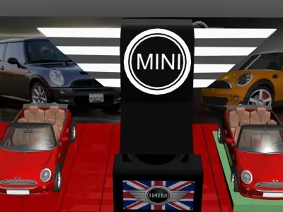 car display stand 2 3D model