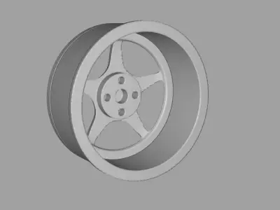 1-24 SCALE ENKEI RP01 RIM  17 INCH 3D print model