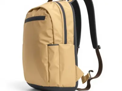 Minimalist Daypack Backpack Model Pack Low-poly 3D model