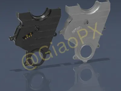 Toyota 2JZ GE   GTE Non VVTI Lower Timing Belt Cover 3D print model
