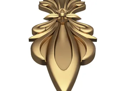 Corbel Carved 06 Low-poly 3D model