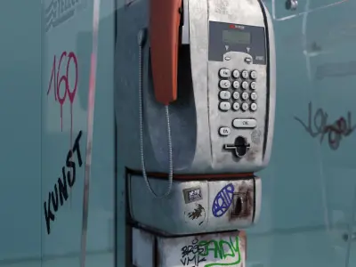 Public Phone 3D model