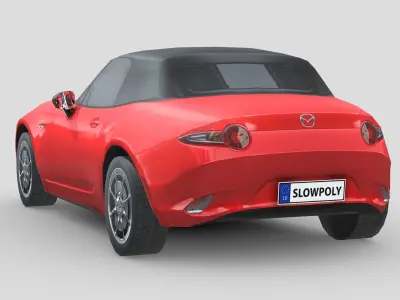 Mazda MX5 2014 Low-poly 3D model