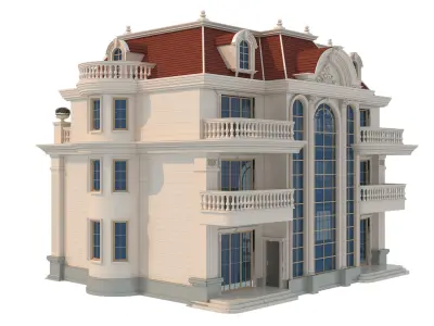 architecture luxury villa  3D model