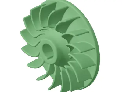 Plastic Automotive Engine Flywheel 3D model