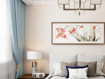bedroom Chinese style 3D model