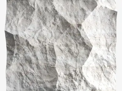 523-RockPanel piece of rock on wall 3D model