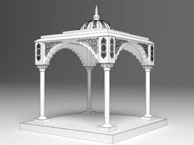 Indian Palace Canopy 3D model