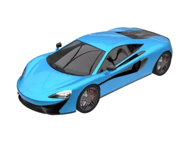 Car sport 3D model