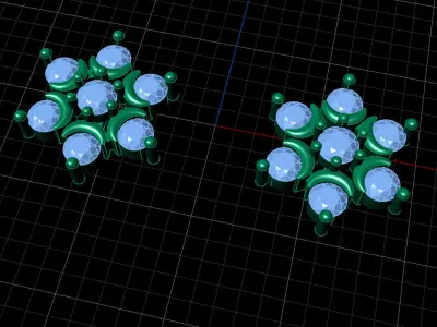 minimal and cute earring s 3D print model