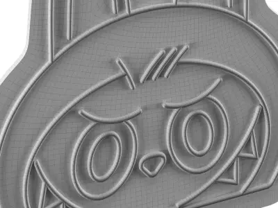 Labubu Neon Sign 3D model