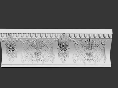 Classic border for wall Free 3D model