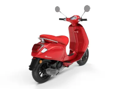 Vespa Low-poly 3D model