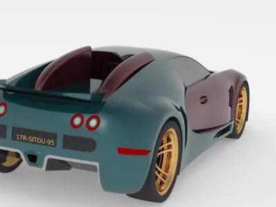 Bugatti Veyron 3D Mode 3D model