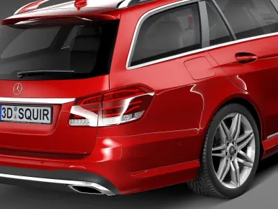 Mercedes-Benz E-Class AMG Estate 2015 3D model
