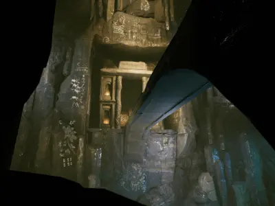 Fantasy Cave Environment Set Low-poly 3D model