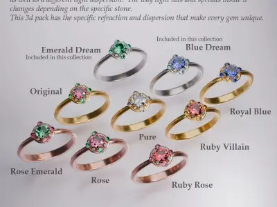 Princess Elena Duet Set 3D model