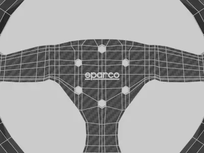 Sparco Carbon 385 Low-poly 3D model
