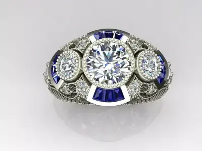 Band Ring 3D print model