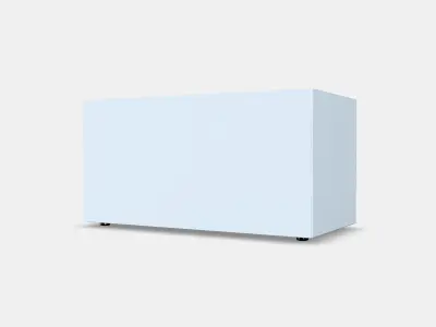 EKET cabinet with 2 drawers 1 Low-poly 3D model