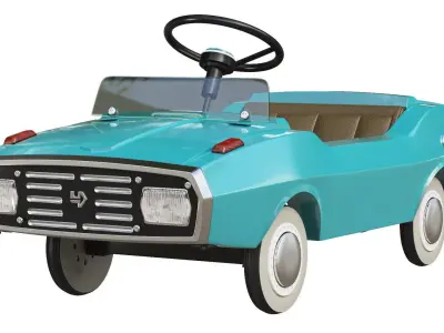 Pedal car Raduga M-2 or Rainbow M-2 3D model