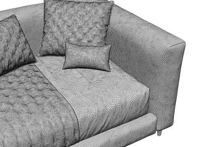 Timo Corner Bed 3D model