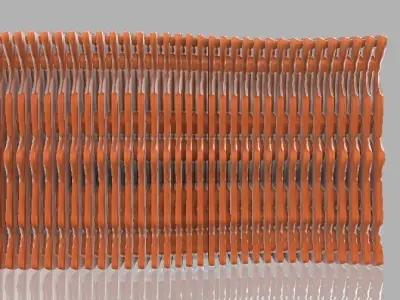 Curved wall version 3 3D model